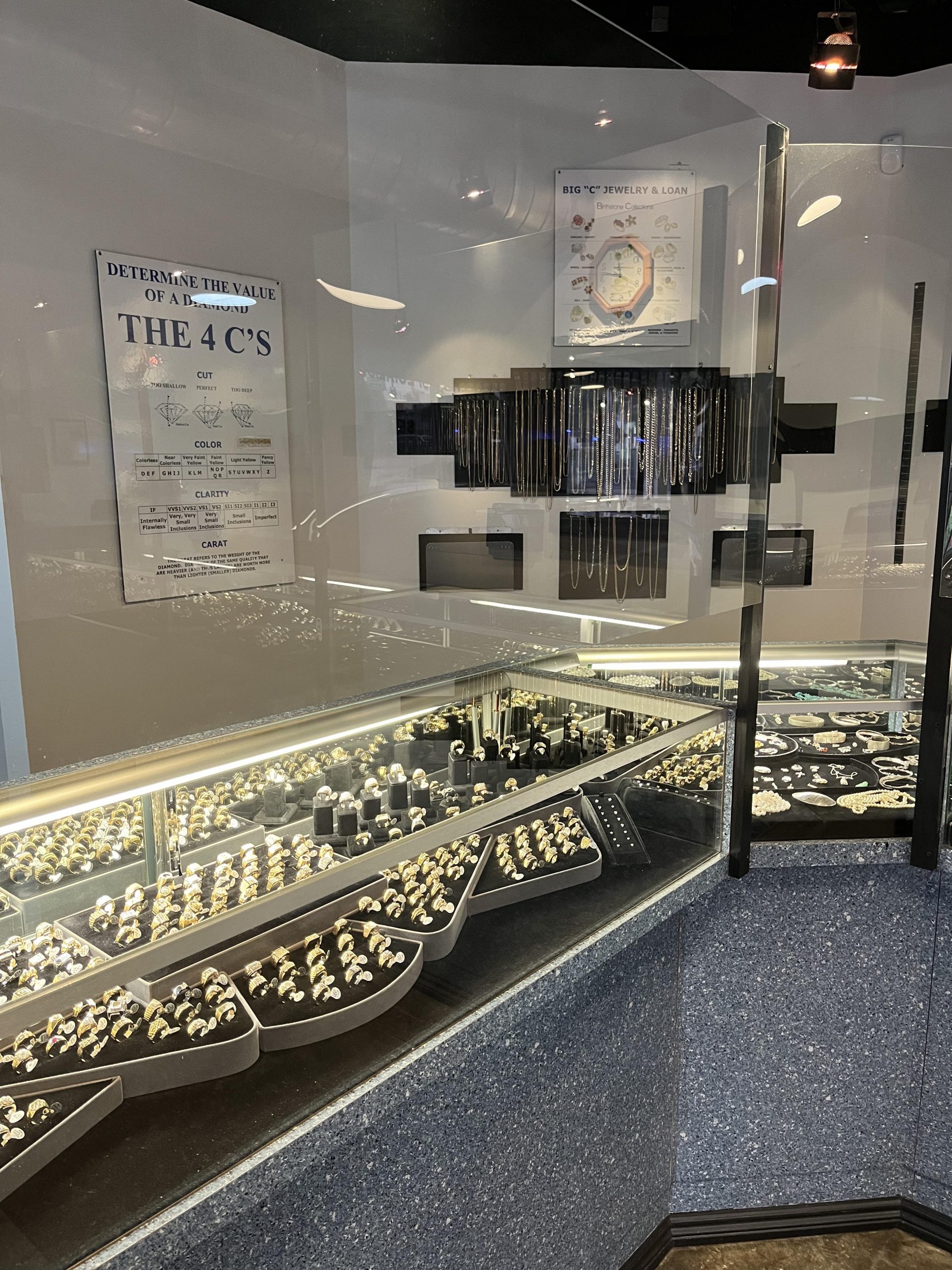 Image of jewelry counter